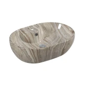 S6 Steklarstvo Šest UMIVALNIK marmor rjava S6BR3, 59 x 41 x 17 cm