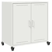 Vidaxl Komoda bela 68x39x72 cm jeklo