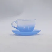 Garn. šolja za kafu New Pastel 238ml 2/1 sa tanjiricima plava Rakle