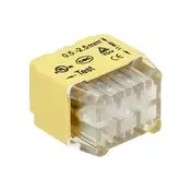 6-žilni izvlečni namestitveni konektor; dvojna vrsta; za žico 0,75-2,5 mm?; IEC 300V/24A; 10 koso