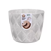 Pokrov za cvetlični lonec PETIT ECO FLOW WOOD plastika d19x16cm