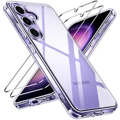 Infostyle iVoler zaščitni komplet za Samsung Galaxy S24 5G – prozoren ovitek + 2x kaljeno steklo