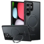 Premium maska Torras Ostand Spin za Samsung Galaxy S24 Ultra - black