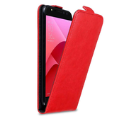 Cadorabo Cadorabo Ohišje, združljivo z Asus ZenFone 4 Selfie PRO v rdeče jabolko - Zaščitni ovitek v obliki flipa z magnetnim zapiranjem, (20563282)