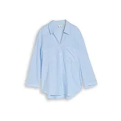 TOM TAILOR Bluza  svetlo modra / bela