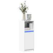 Vidaxl vidaXL LED omarica bela 38x34x100 cm material na osnovi lesa