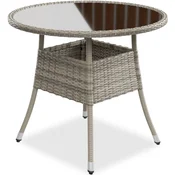 Homestar Vrtna miza Yoro 80x73 cm siva