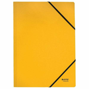 Leitz RECYCLE kartonske mape z gumico - A4, okolju prijazne, rumene barve, 1 kos
