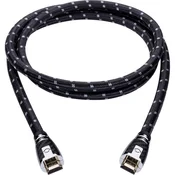 Oehlbach HDMI priključni kabel [1x HDMI-vtič 1x HDMI-vtič] 20 m, črna/siva Oehlbach XXL® Carb Connect MKII