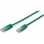 CAT 5e U-UTP patch cord, Cu, PVC AWG 26/7, length 0.5 m, color green
