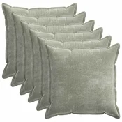 Vidaxl Prevleka za blazino 6 kos HOUTEN Zelena 70 x 70 cm