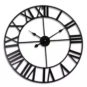 Northix Stenska ura z rimskimi številkami, premer 60 cm, minimalističen dizajn