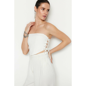 Trendyol Ecru Underwired Tie Bustier