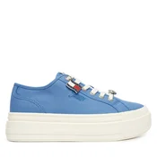 Superge Tommy Jeans Tjw Flatform Sneaker Charms EN0EN02959 Modra
