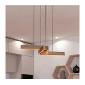 Eglo 901864 - LED RGBW zatemljiv viseči lestenec na kablu FOLCINO-Z 2xLED/18W/230V bakrena/črna