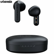 URBANISTA COPENHAGEN brezžične slušalke, bluetooth 5.2, TWS, do 32 ur predvajanja, upravljanje na dotik, IPX4 vodoodpornost, USB Type-C, črne (Midnight Black)