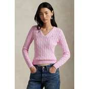 Polo Ralph Lauren Pulover  azur / staro roza