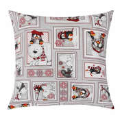Vzglavnik KRST - 40x40 cm - Patchwork zima