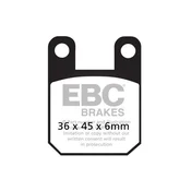 Klocki hamulcowe EBC SFAC115 skuterowe karbonowe (kpl. na 1 tarcze)