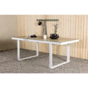 Venture Design Jedilna miza Merlo 200x90 cm bela