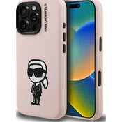 Karl Lagerfeld SILIKONSKI OVITEK KARL LAGERFELD KARL SKETCH MAGSAFE ZA IPHONE 16 PRO ROZA