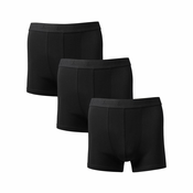 Crne pamucne bokserice s elastinom Charles Tyrwhitt Stretch Jersey Trunks (3-pack) — Black - XL