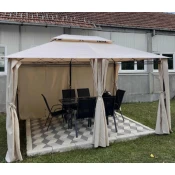 Gazebo metalna tenda bež Bally 3x4m