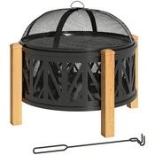 Homestar Ognjišče 2-v-1 dizajn 75x58 cm črno
