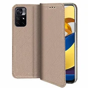 Overboard Pametni magnetni ovitek za Xiaomi Poco M4 Pro 5G/Redmi Note 11S 5G, zlat