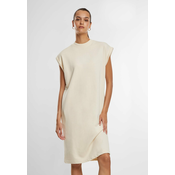 Womens dress Terry cream