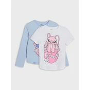 Sinsay - Pamučna majica sa printom 2 pack Lilo & Stitch - šareno