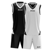 Zeus Komplet deciji dres za košarku Doblo, Crno-beli