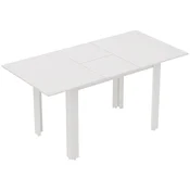Homestar Raztegljiva jedilna miza 120x80x78 cm bela