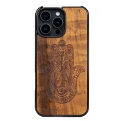 shumee Lesen ovitek Bewood za iPhone 16 Pro Max HAMSA IMBUIA