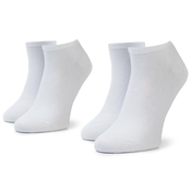 Set od 2 para niskih muških čarapa TOMMY HILFIGER - 342023001 r.43/46 White 300