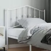 Vidaxl vidaXL Kovinsko vzglavje, belo, 100 cm