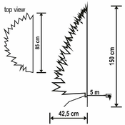 home Dekorativni bor s LED rasvjetom, 3D + 2D iglice, 150 cm - KMF 7/150