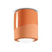 Ferroluce Stropna lampa PI, cilindricna, O 12,5 cm narancasta - Dnevni boravak/blagovaonica - Keramika