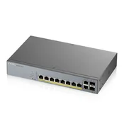 Zyxel GS1350-12HP Čarovnica CCTV PoE z 12 priključki, 130 W
