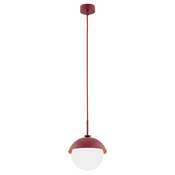 Argon 8296 - Lestenec na vrvici CAPPELLO 1xE27/15W/230V rdeč