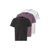 Abercrombie & Fitch Majica CLASSIC mauve / črna / bela