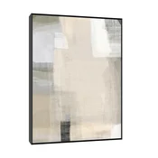 Canvas Slika na platnu Monohromne forme II, 90x120 cm, Sa ramom, Crna