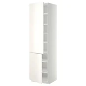 METOD Visoki element s policama/2 vrata, bela/Veddinge bela, 60x60x220 cm