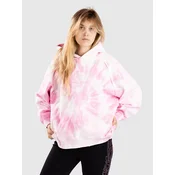Ninth Hall Wichita ženski pulover s kapuco pink tie dye