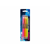 Astra 3 kosi - ASTRAPEN TROPIC, kroglično pero 0,7 mm, modro, blister, mešane barve, 201022023