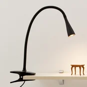 Lindby LED svetilo v objemki Baris, višina 44 cm, črno, 3000K - Študija/pisarna - Sodobni - črna - Kovina