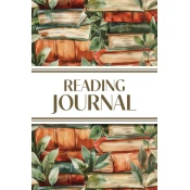 Reading Journal (Watercolour Stacked Books with Leaves)