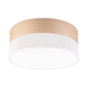 LED stropna svetiljka SIRJA WOOD LED/20W/230V, precnik 35 cm, bela/hrast