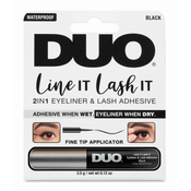 Ardell Duo 2in1 Eyeliner & Lash Adhesive vodoodporna črtalo za oči za izredno natančen nanos 3,5 g odtenek Black