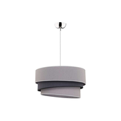 Duolla - Luster na sajli TRIO 1xE27/40W/230V precnik 45 cm siva/crna